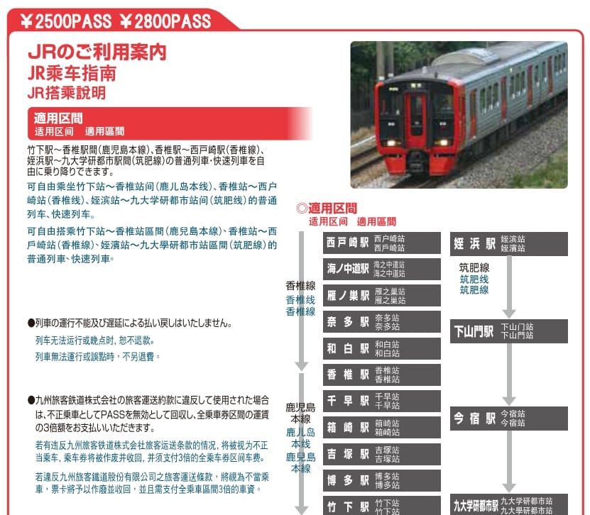 福岡市區交通票券|福岡悠遊卡兩種版本、能搭六種交通工具